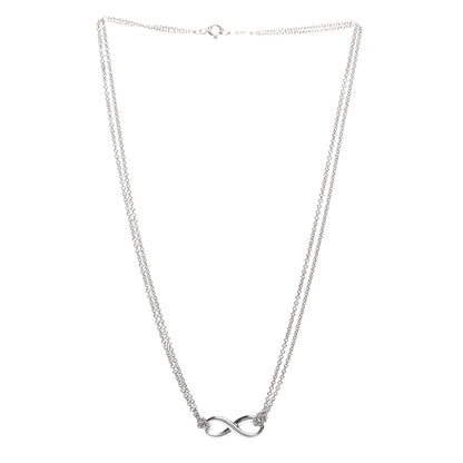 Tiffany Sterling Silver Infinity Pendant Necklace 3 of 4