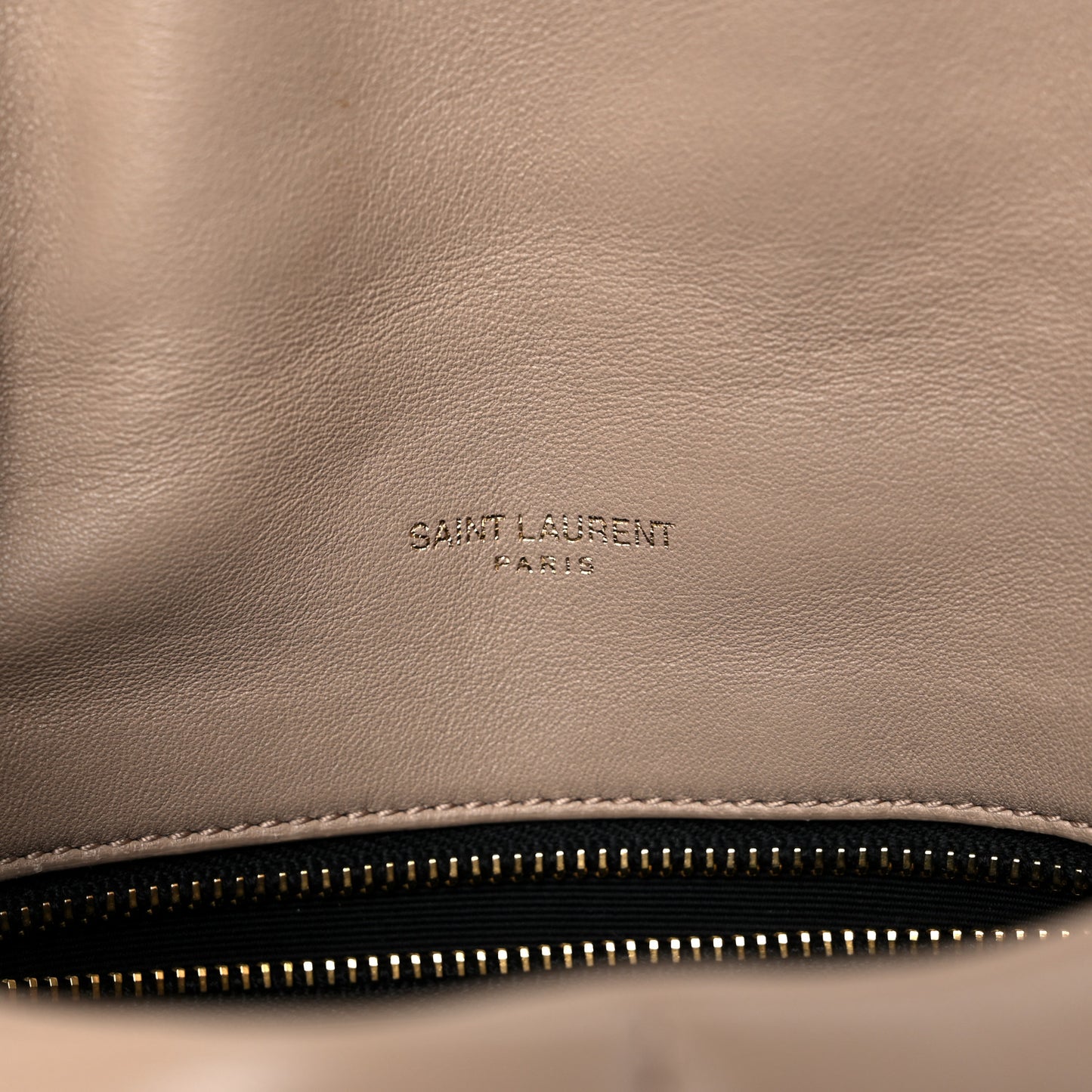 Lambskin Quilted Toy Loulou Puffer Monogram Chain Satchel Dark Beige