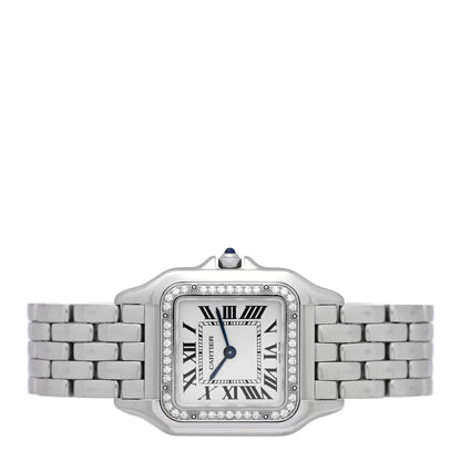 Cartier Stainless Steel Diamond 27mm Panthere Quartz Watch 2 of 4
