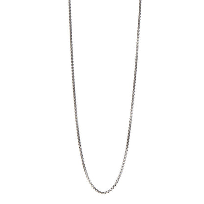 David Yurman Sterling Silver 14K Yellow Gold 3.6mm Medium Box Chain Necklace 32" 1 of 6