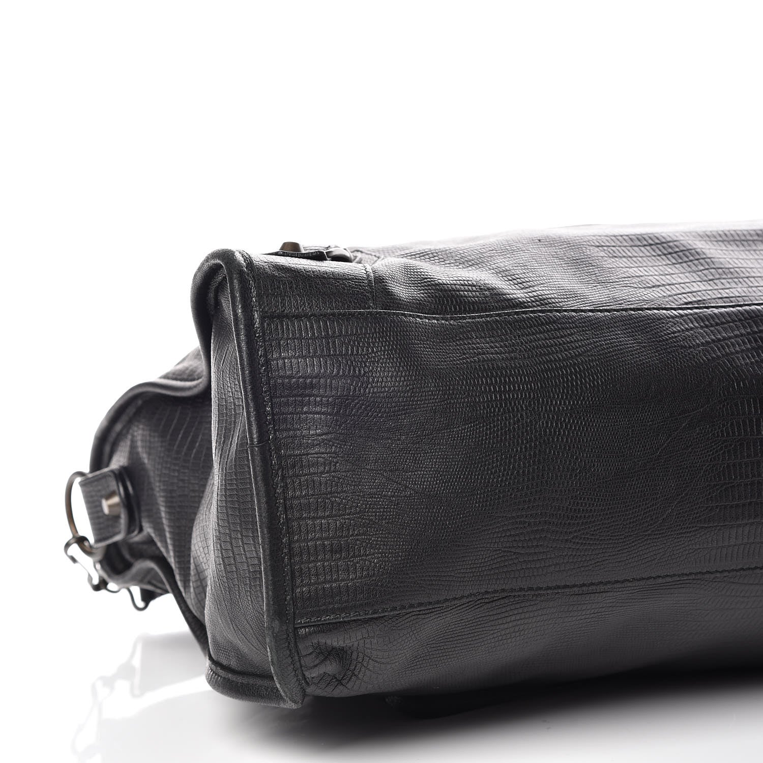 Balenciaga Agneau Lizard Embossed Classic Hardware City Black 12 of 13