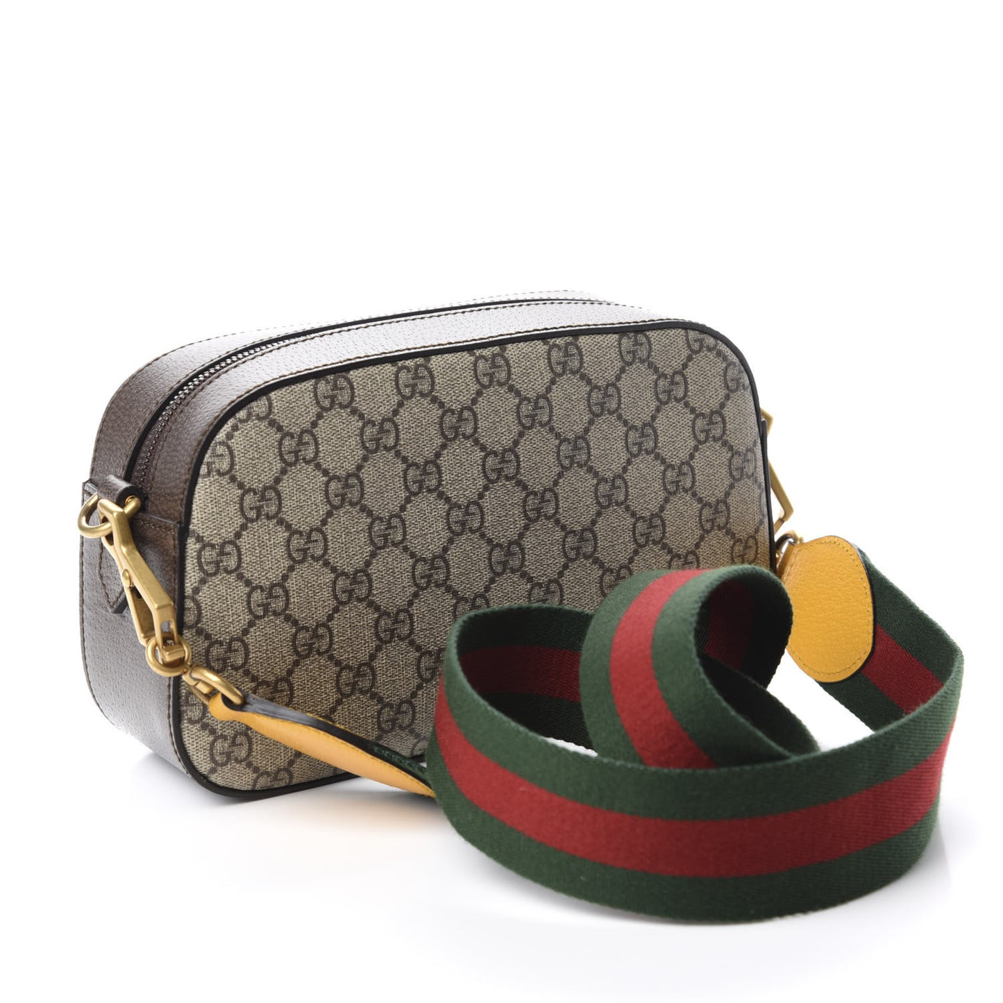 GG Supreme Monogram Web Neo Vintage Shoulder Bag Beige New Acero Crop