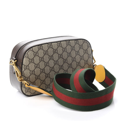 Gucci GG Supreme Monogram Web Neo Vintage Shoulder Bag Beige New Acero Crop 2 of 10