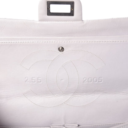 Chanel Aged Calfskin Quilted 50th Anniversary 2.55 Reissue 227 Flap White 8 of 10