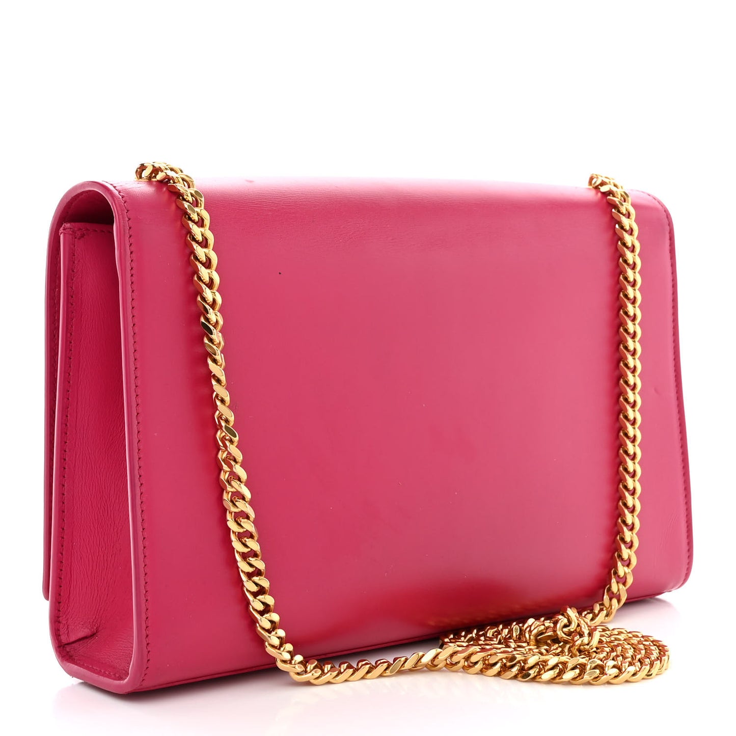 Smooth Calfskin Classic Monogram Kate Tassel Chain Wallet Pink