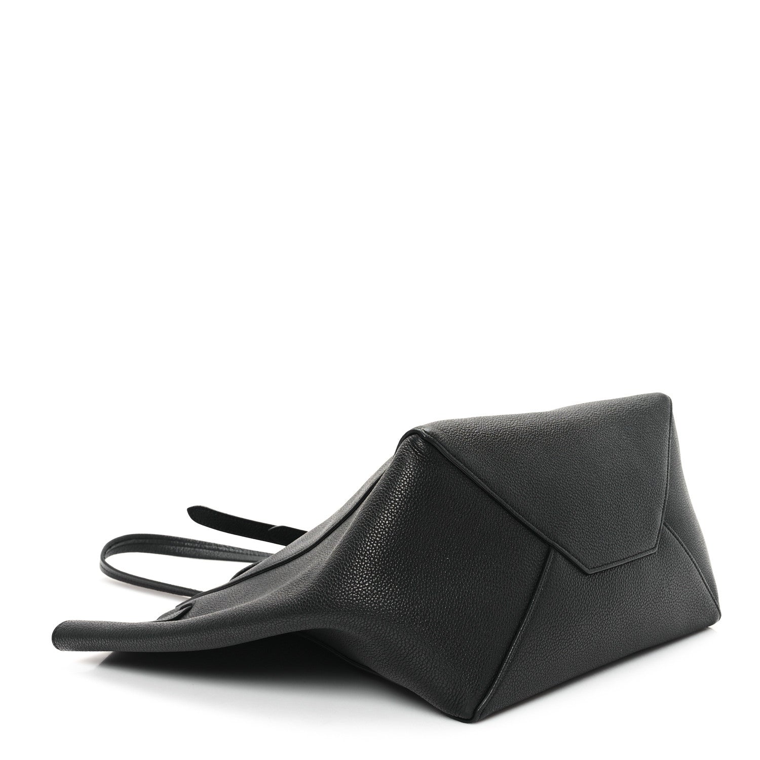 Celine Soft Grained Calfskin Small Belt Cabas Phantom Black 4 of 10