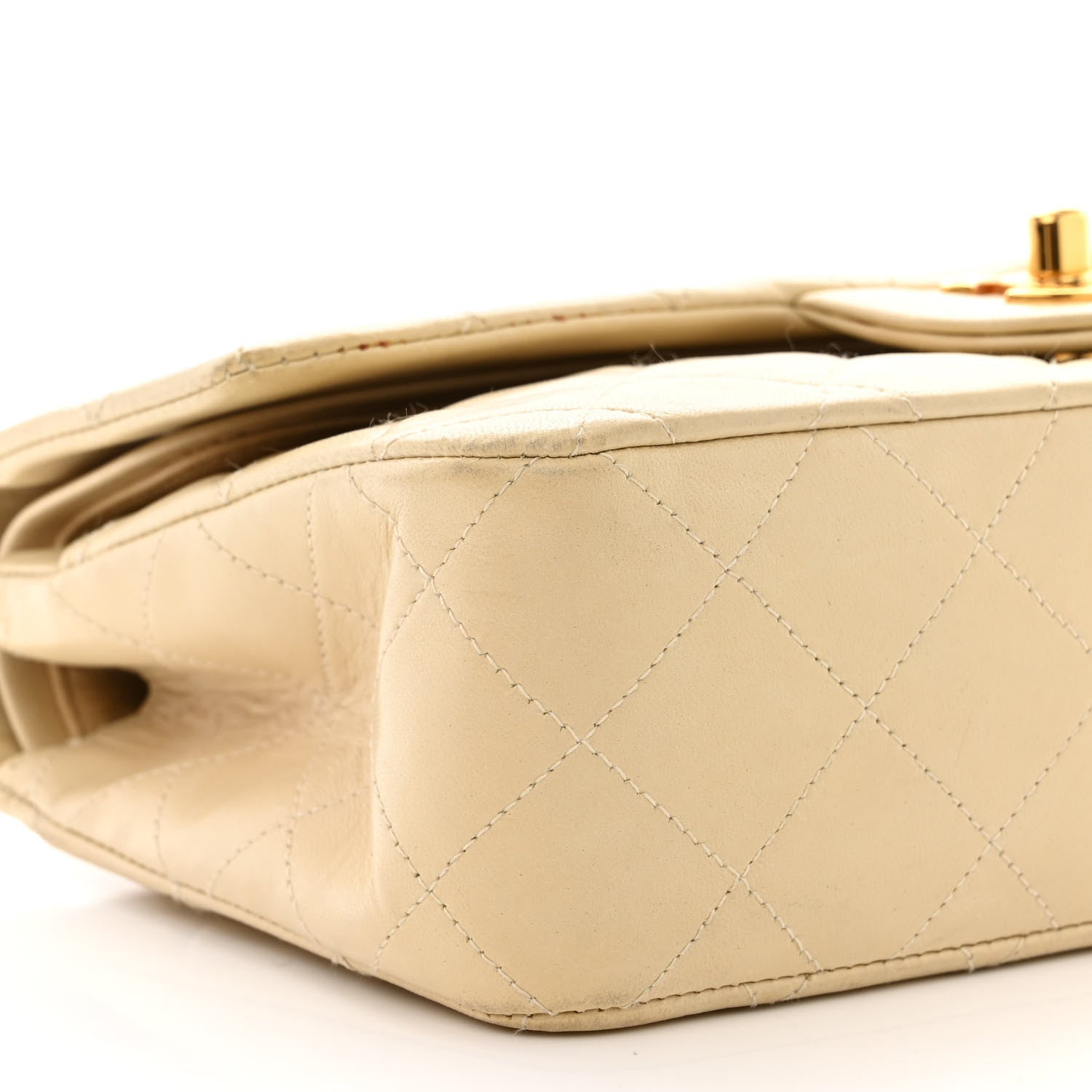 Chanel Lambskin Quilted Small Double Flap Beige 9 of 14