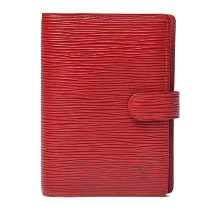 Louis Vuitton Epi Small Ring Agenda Cover Castillan Red 1 of 9