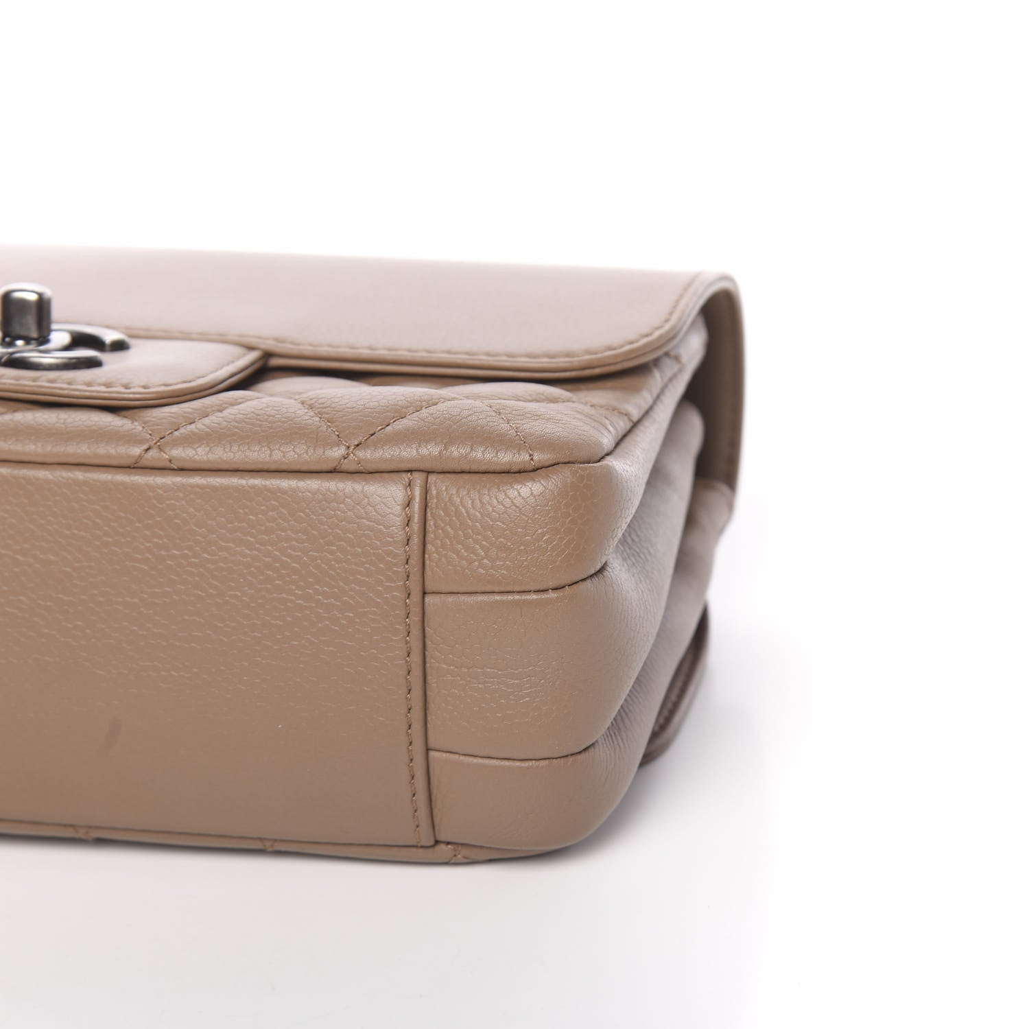 Chanel Caviar All About Flap Bag Beige 10 of 10