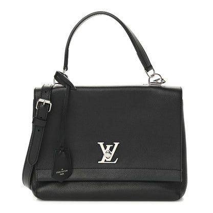 Louis Vuitton Soft Calfskin Lockme II Top Handle Black 1 of 8