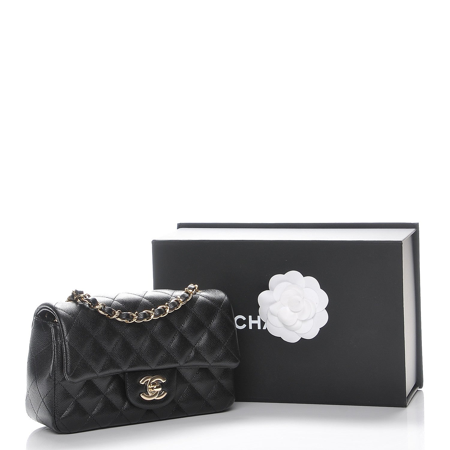 Chanel Caviar Quilted Mini Rectangular Flap Black 8 of 8