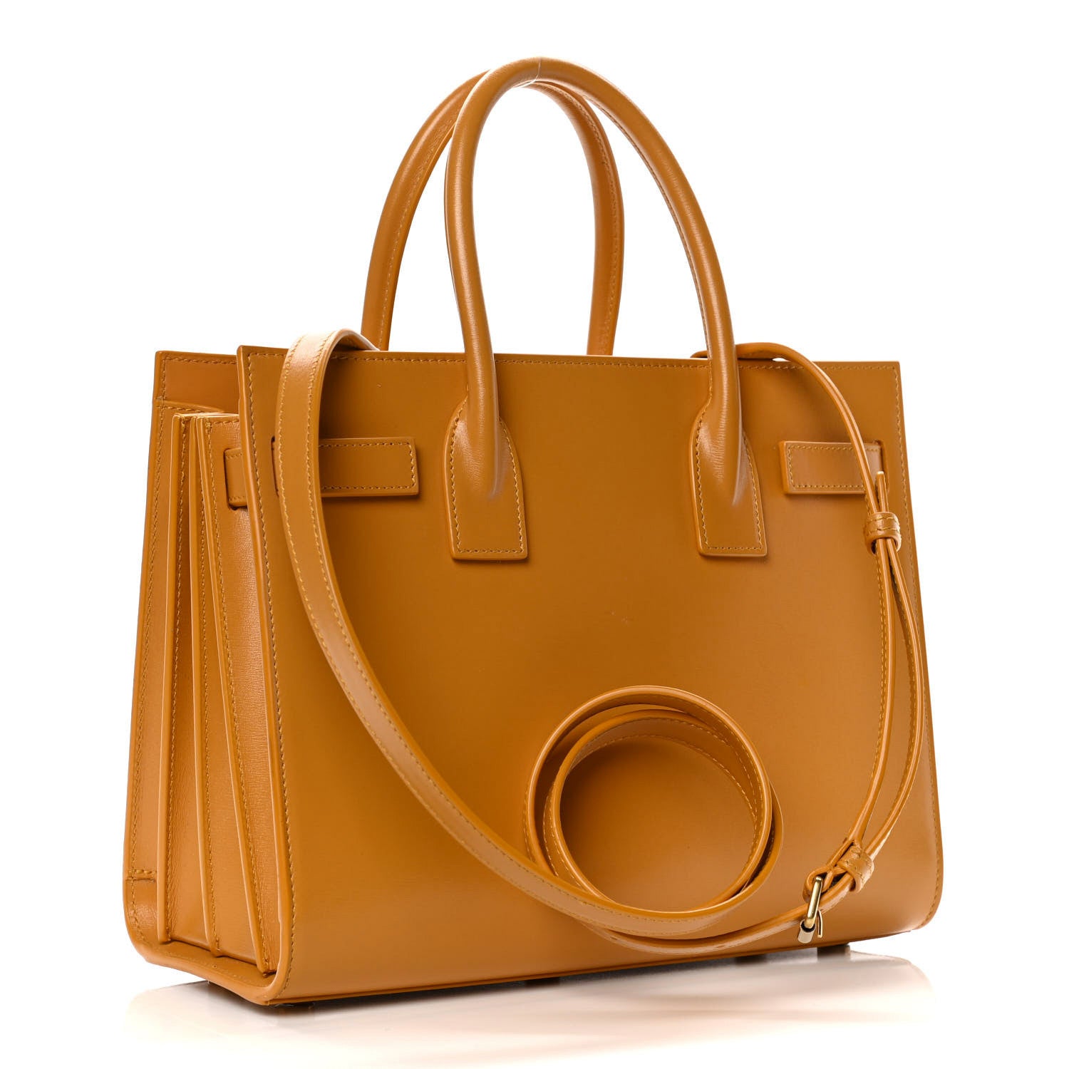 Saint Laurent Palmelatto Calfskin Baby Sac De Jour Senape Yellow 2 of 14
