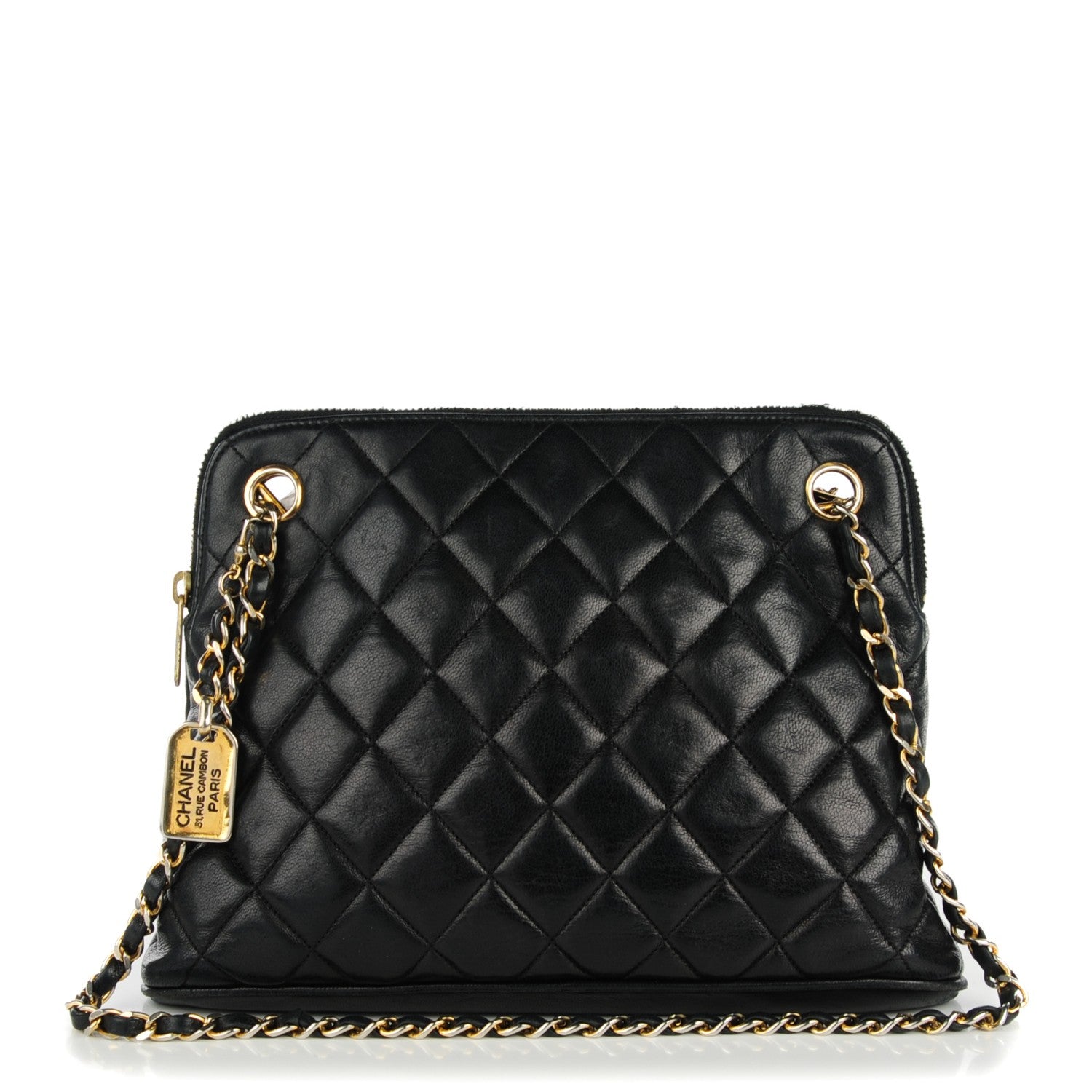 Chanel Lambskin Quilted Shoulder Bag Black 1 of 14