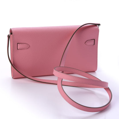Hermes Epsom Kelly Wallet To Go Rose Confetti 3 of 10