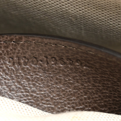 Gucci GG Supreme Monogram Textured Dollar Calfskin Web Mini Ophidia Envelope Shoulder Bag Beige Ebony 6 of 12
