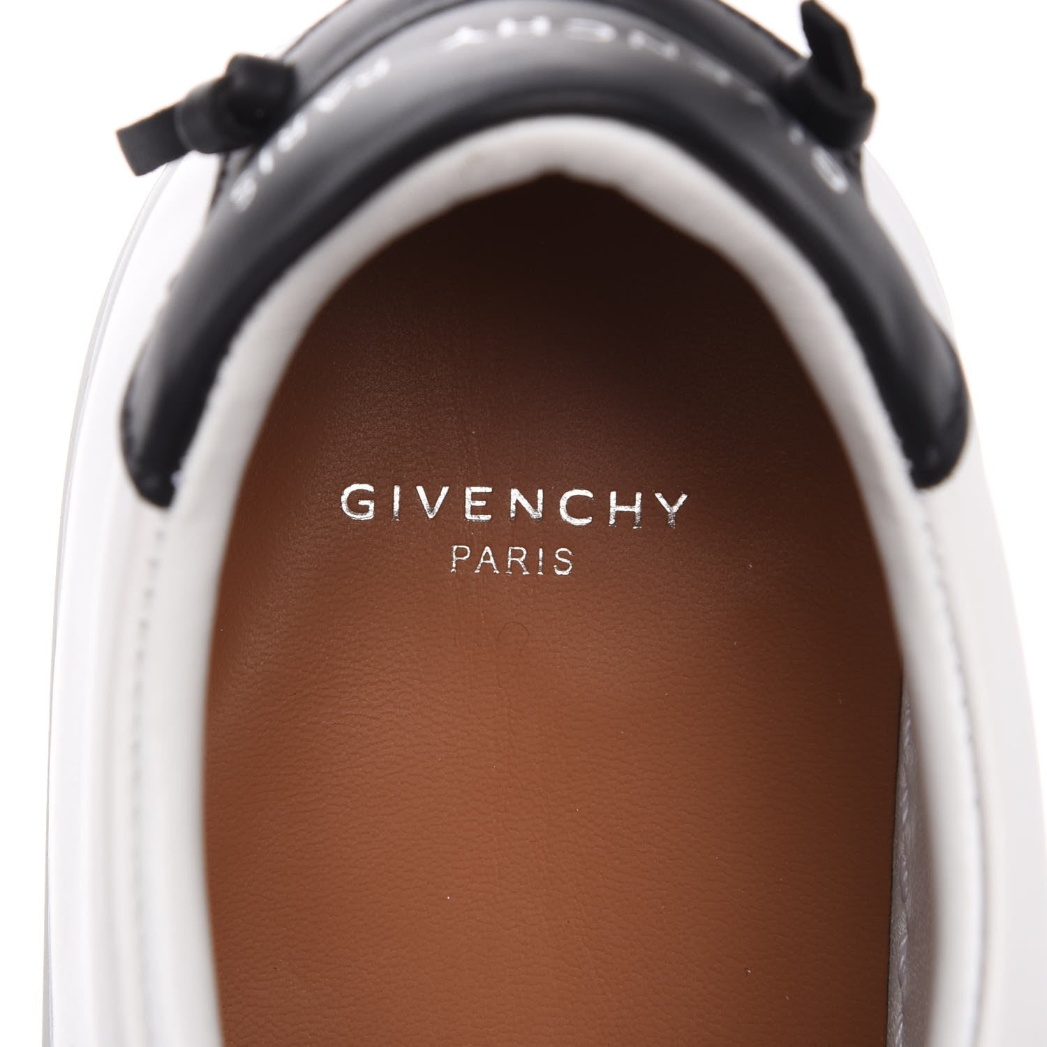 Givenchy Calfskin Mink Fur Womens Urban Street Sneakers 41 White Black 10 of 12