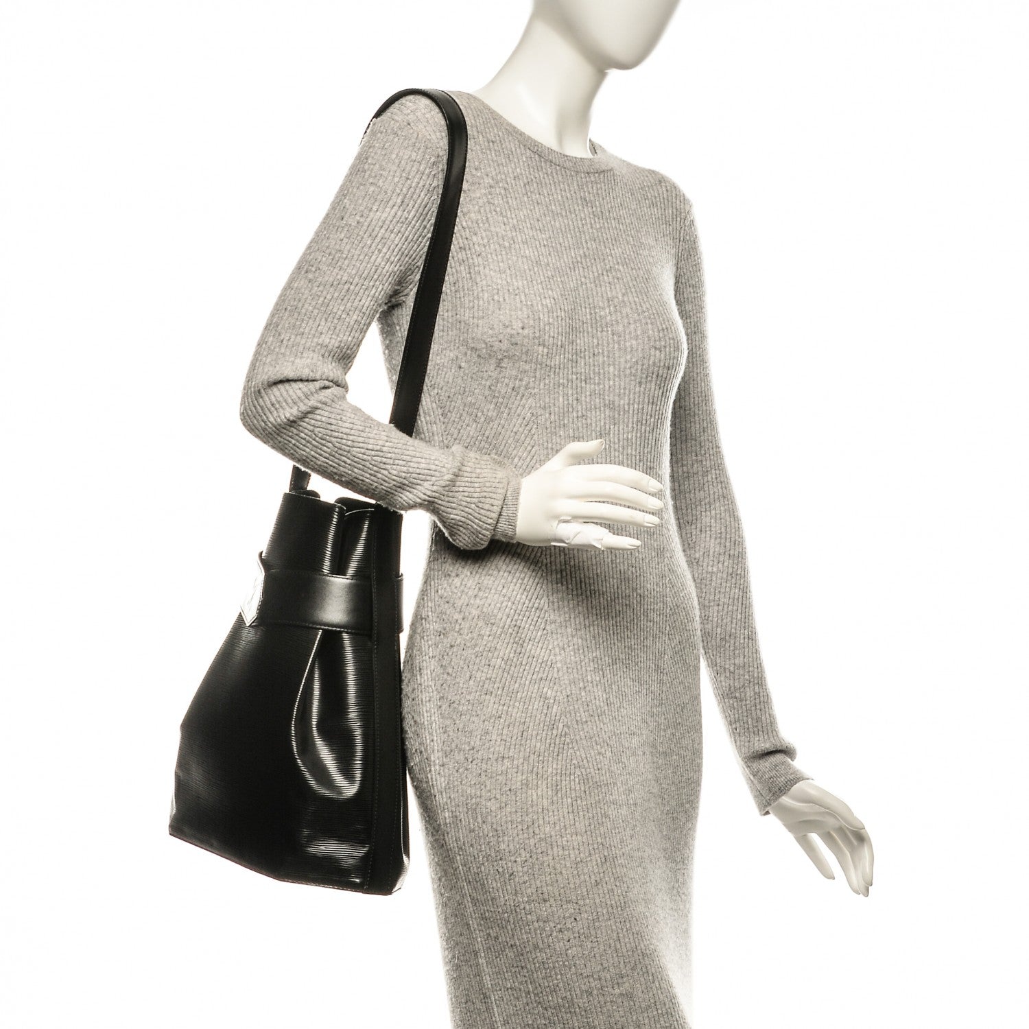 Louis Vuitton Epi Sac D'Epaule Black 2 of 6