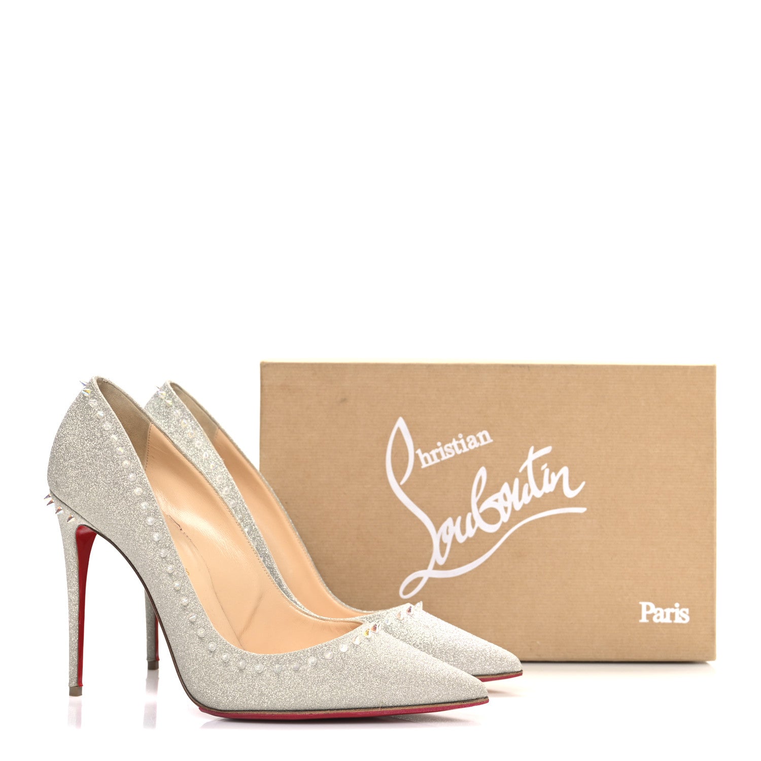 Christian Louboutin Glitter Anjalina 100 Pumps 40.5 Sunset 12 of 12