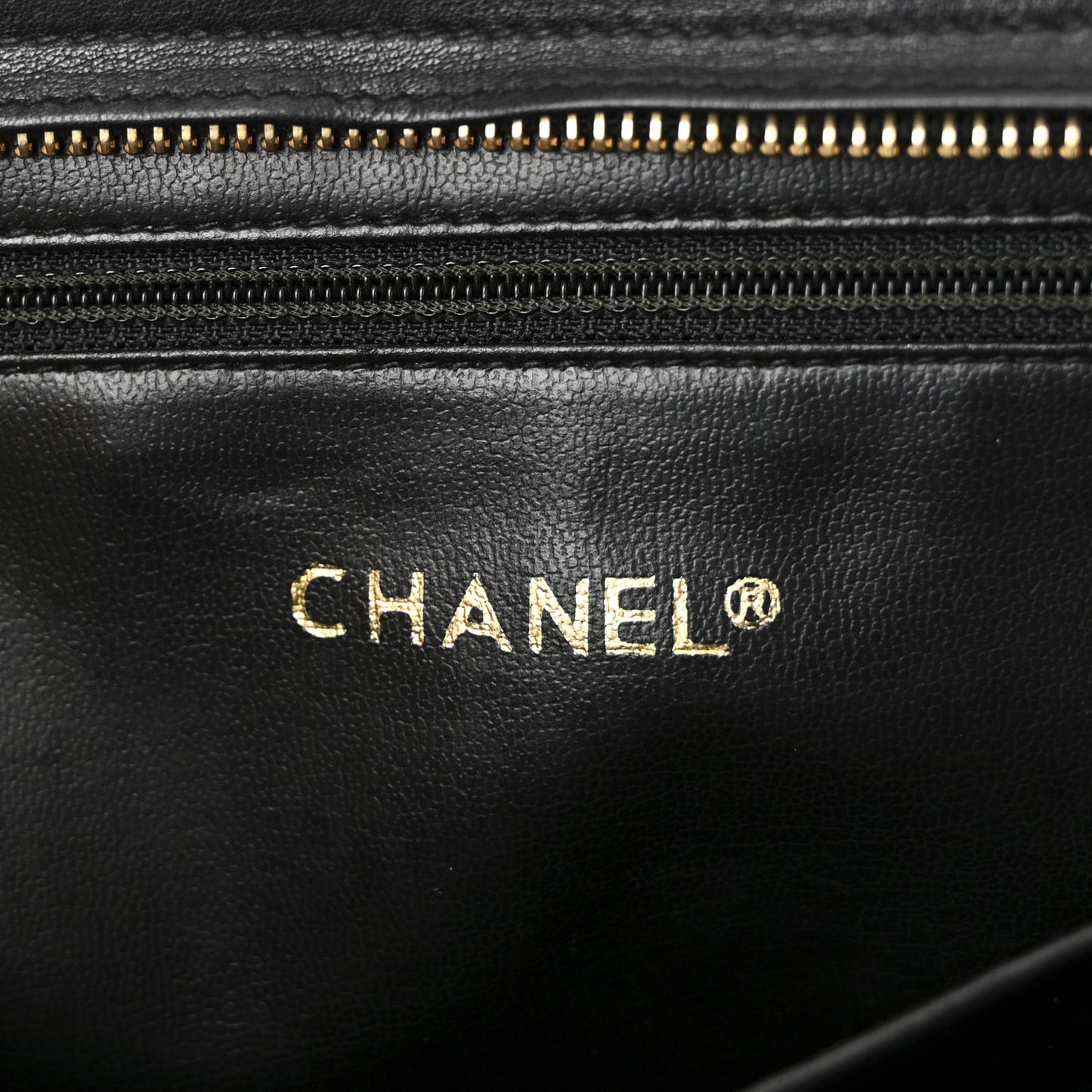 Lambskin Quilted Shopping Tote Black