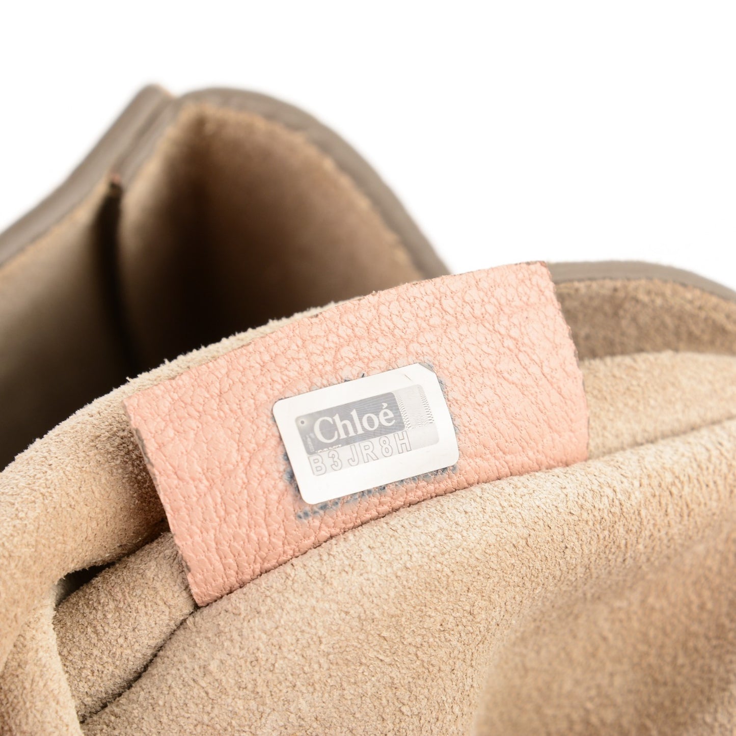 Grained Lambskin Drew Shoulder Bag Cement Pink
