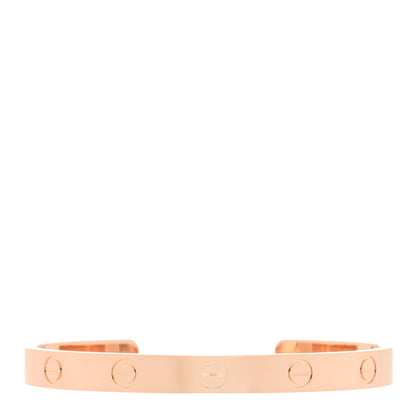 Cartier 18K Pink Gold LOVE Cuff Bracelet 17 1 of 3