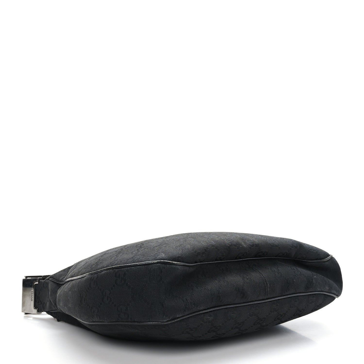 Gucci Monogram Medium Half Moon Hobo Black 4 of 9