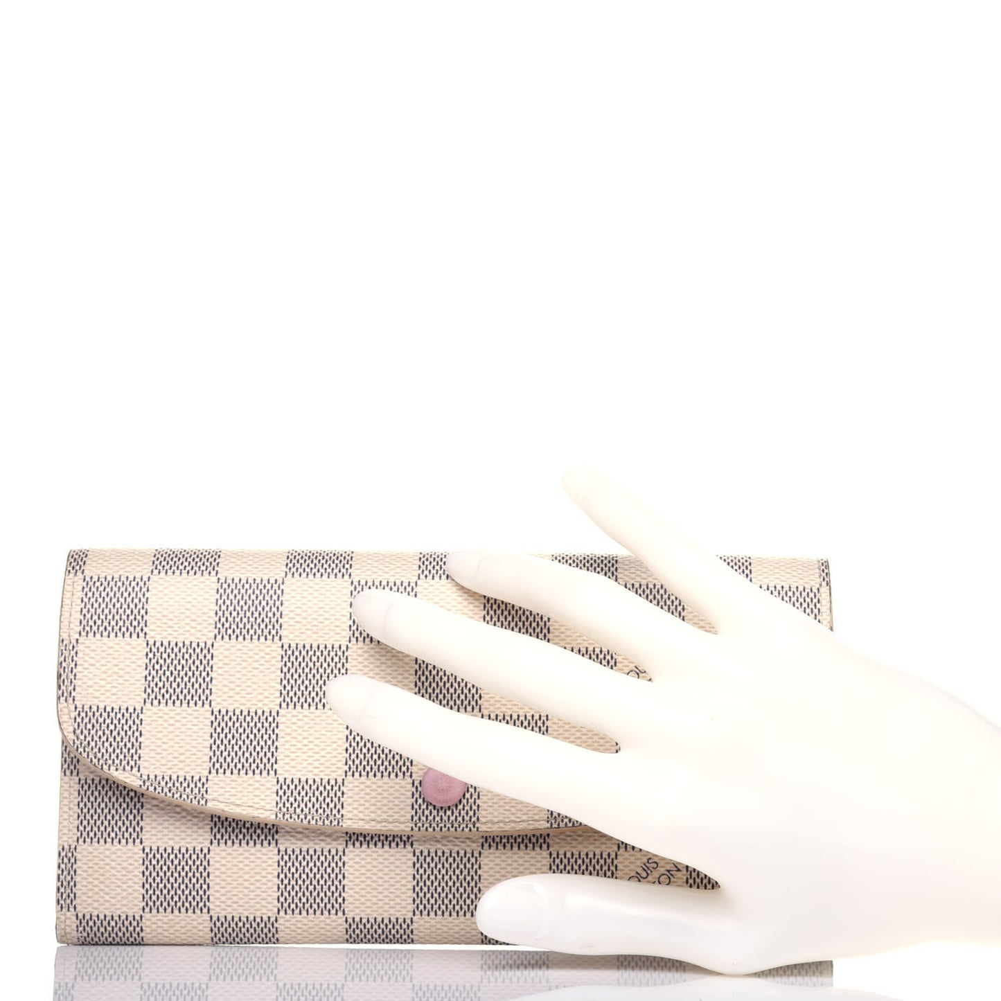 Damier Azur Emilie Wallet Rose Ballerine