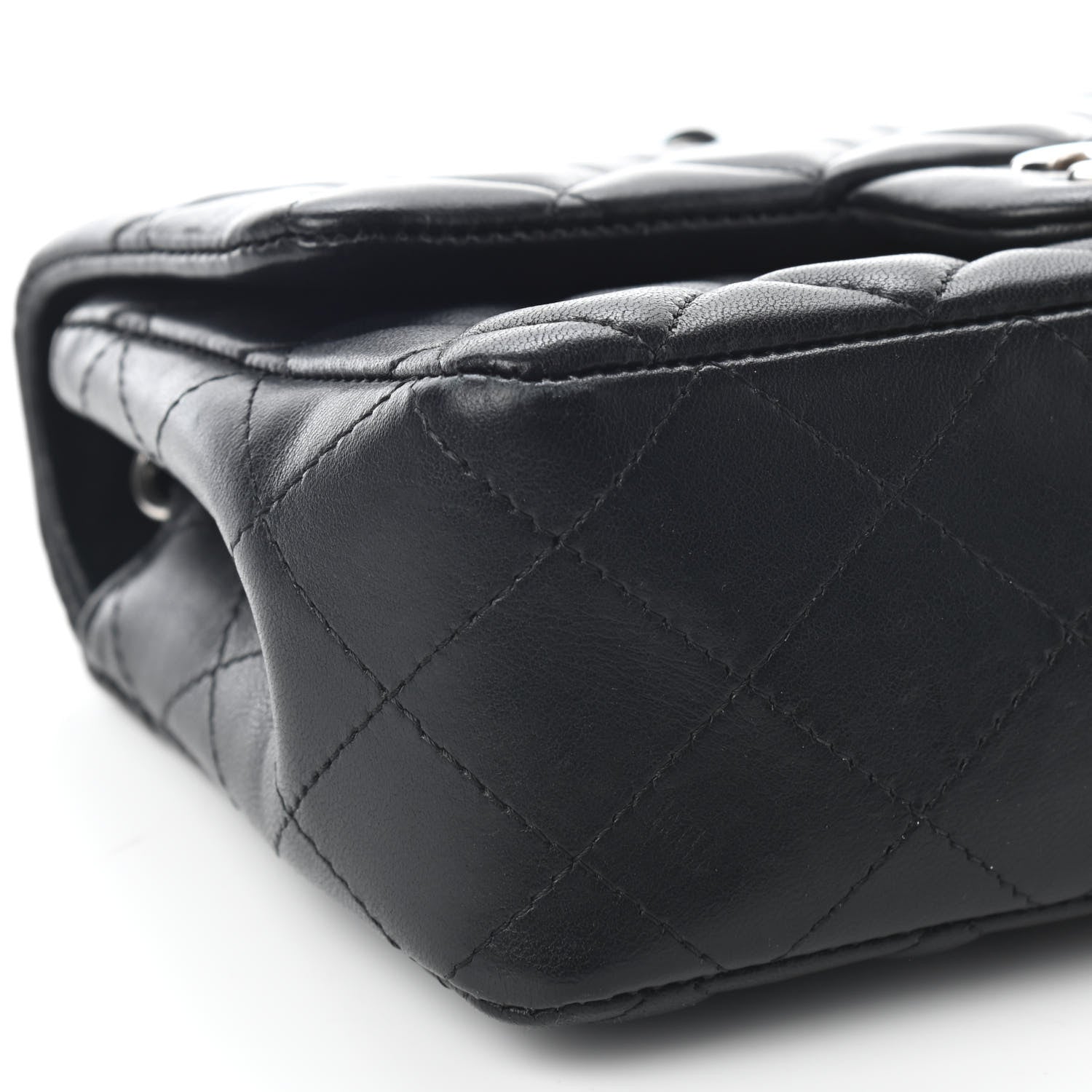 Chanel Lambskin Quilted Mini Rectangular Flap Black 7 of 8