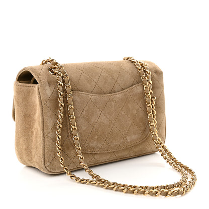Chanel Suede Calfskin Mini Souplissimo Maxi Flap Dark Beige 3 of 10
