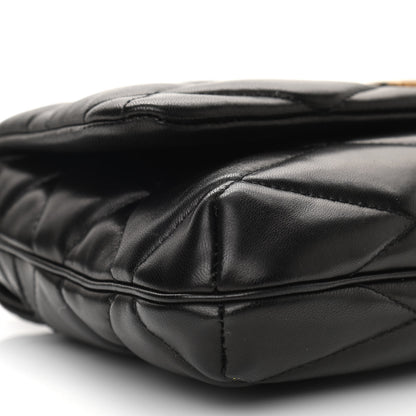 Saint Laurent Lambskin Quilted Le 57 Diamond Shoulder Bag Black 9 of 10