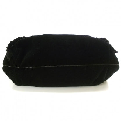 Fendi Velvet Rabbit Fur Wisteria Spy Black 6 of 11