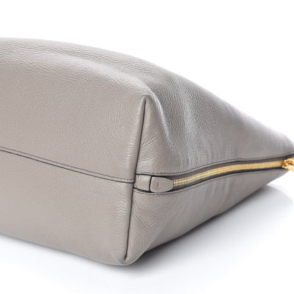 Prada Vitello Daino Side Zip Tote Argilla 8 of 8