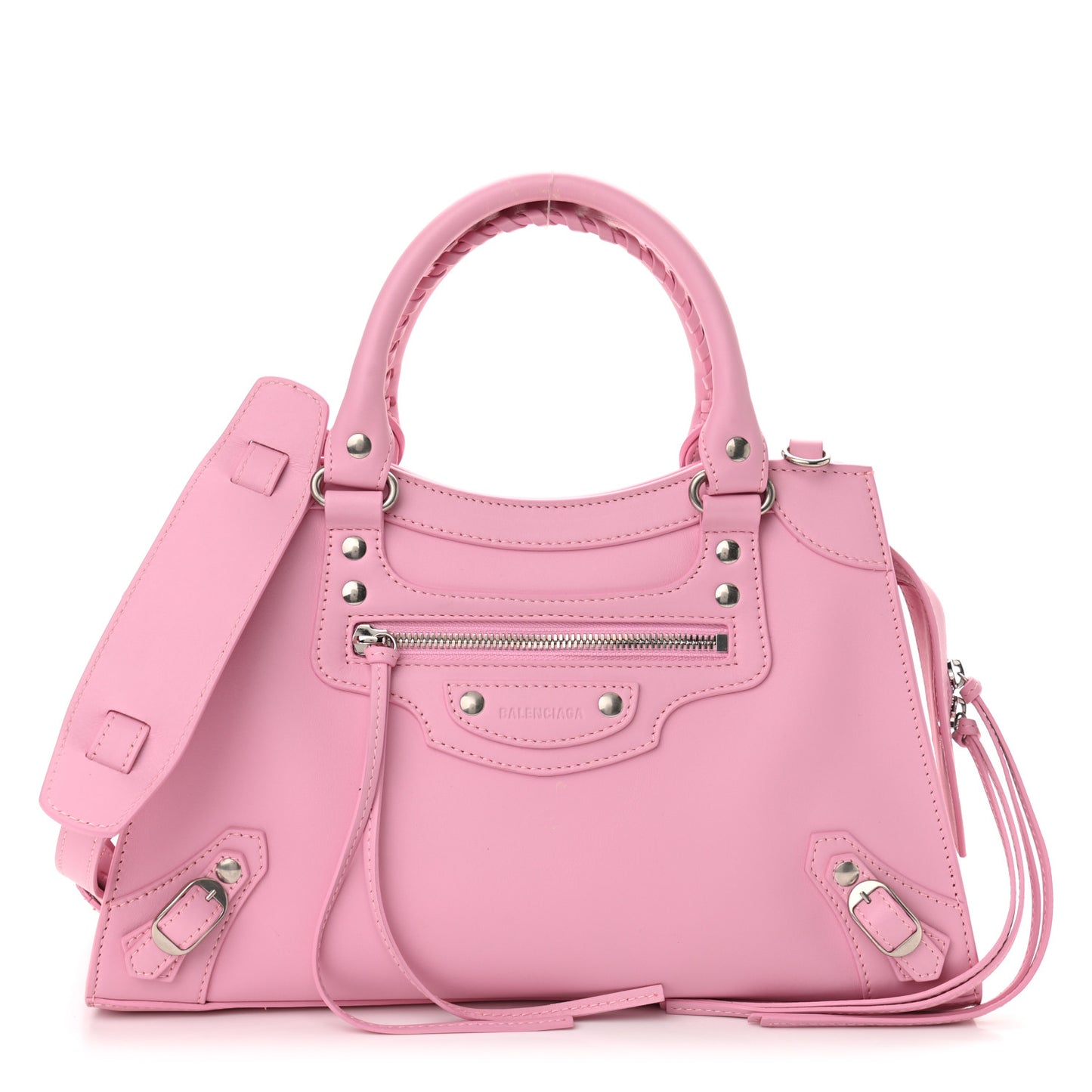 Smooth Calfskin Neo Classic Silver Hardware S City Candy Pink