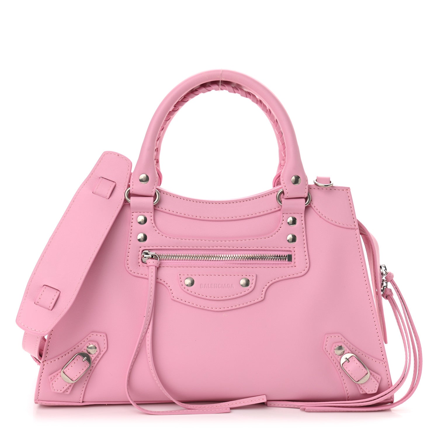 Balenciaga Smooth Calfskin Neo Classic Silver Hardware S City Candy Pink 1 of 11