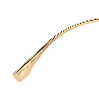 Fendi Metal Disco Geometric Sunglasses FE 40051/U Gold Blue Mirror 6 of 10