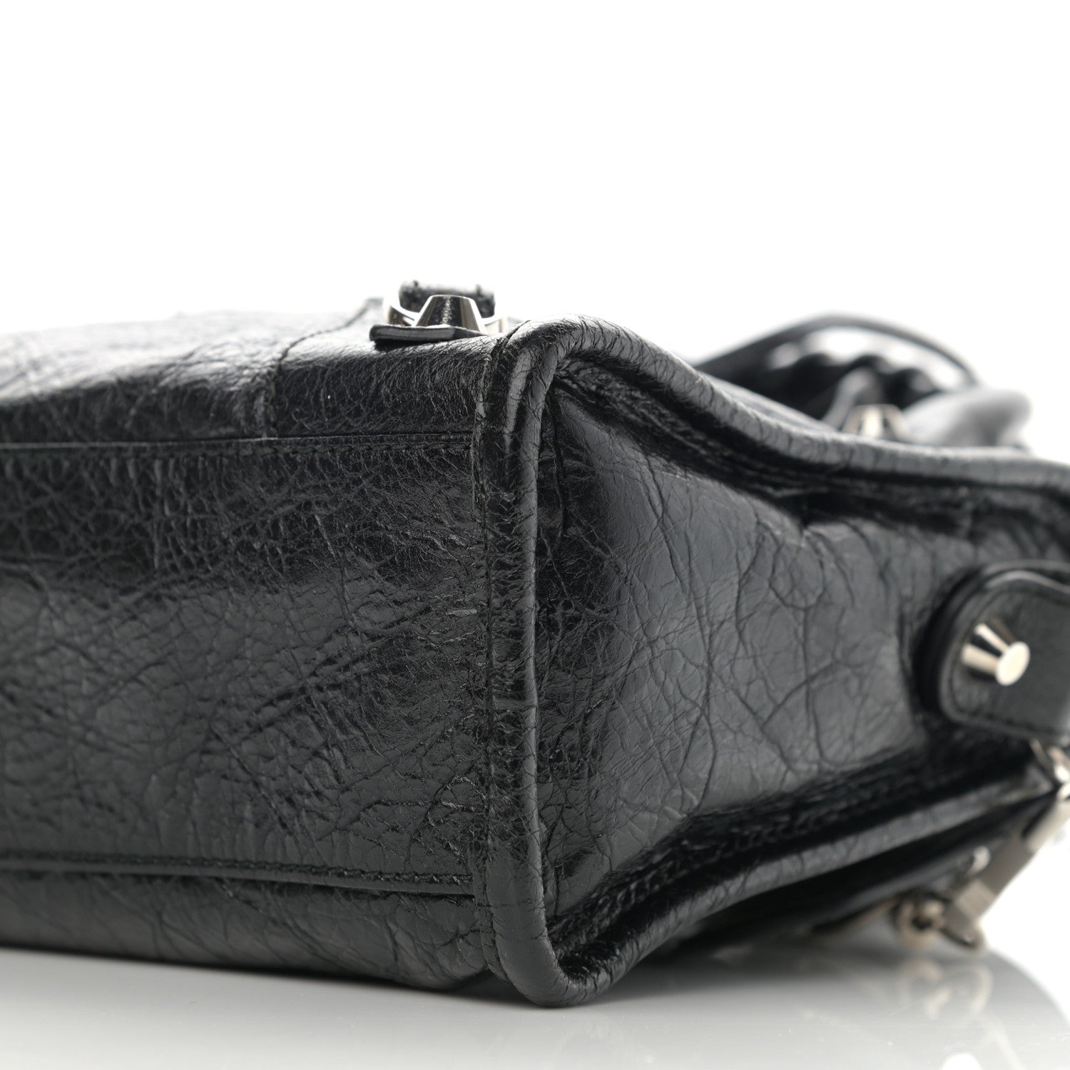 Balenciaga Agneau Classic Silver Hardware Mini City Black 9 of 9