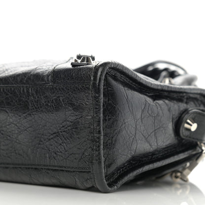 Balenciaga Agneau Classic Silver Hardware Mini City Black 9 of 9