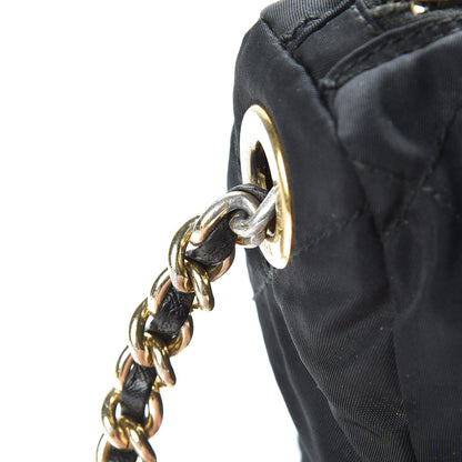 Prada Nylon Tessuto Impuntu Quilted Shoulder Bag Black 12 of 14