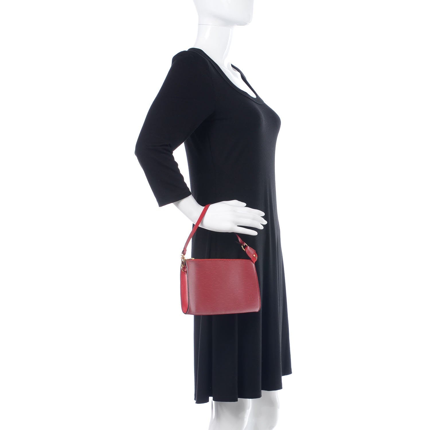 Louis Vuitton Epi Pochette Accessories 24 Rouge 2 of 9