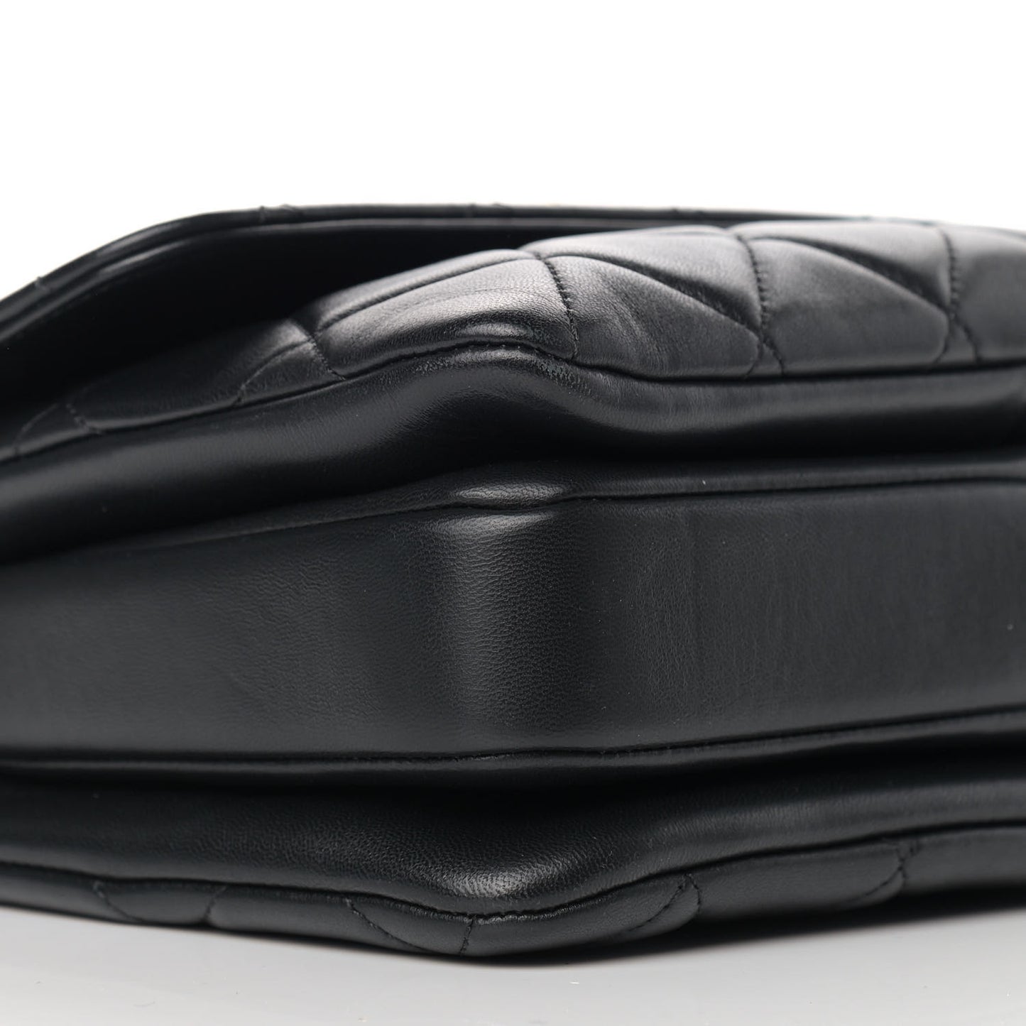 Lambskin Quilted Small Trendy CC Dual Handle Flap Bag Black