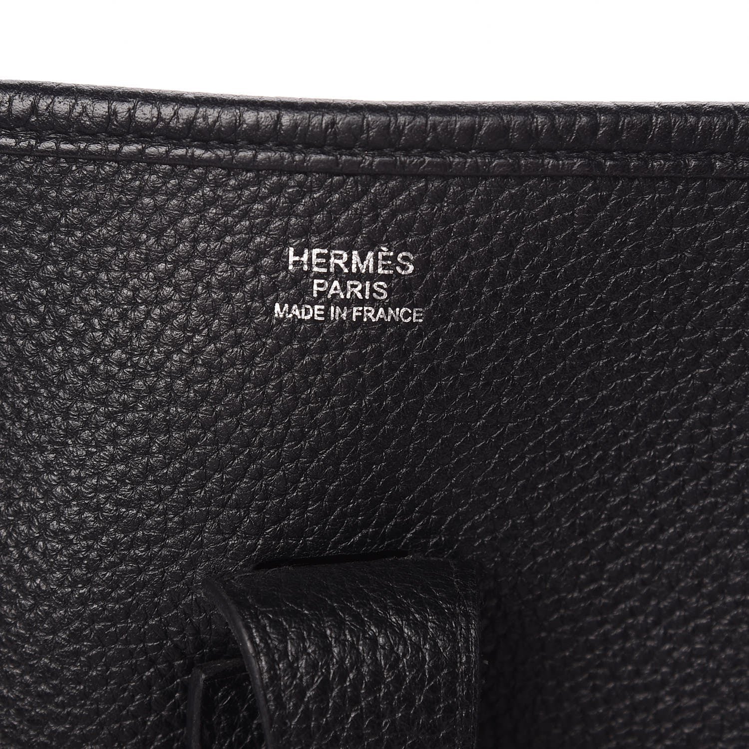 Hermes Taurillon Clemence Evelyne III GM Black 6 of 9