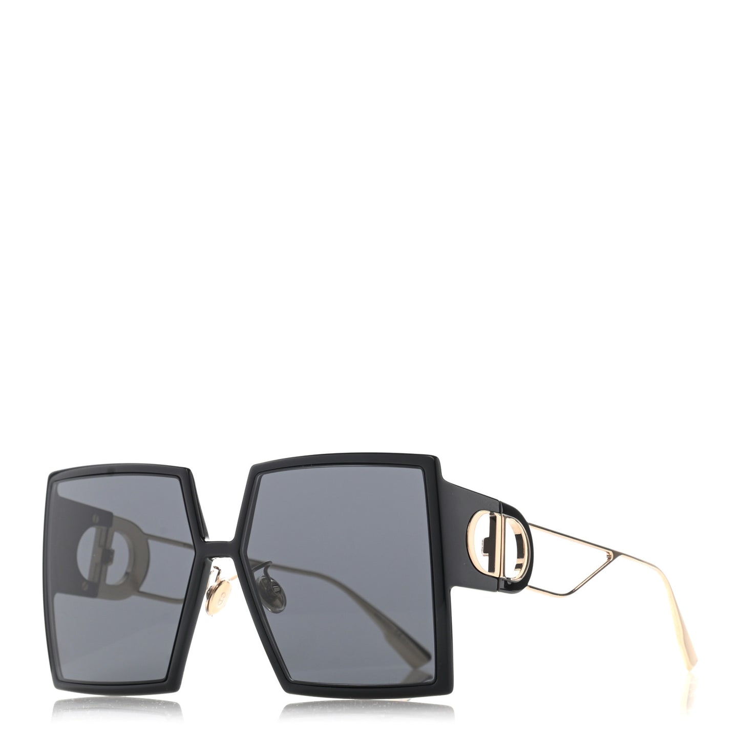 Square 30 Montaigne Sunglasses Black