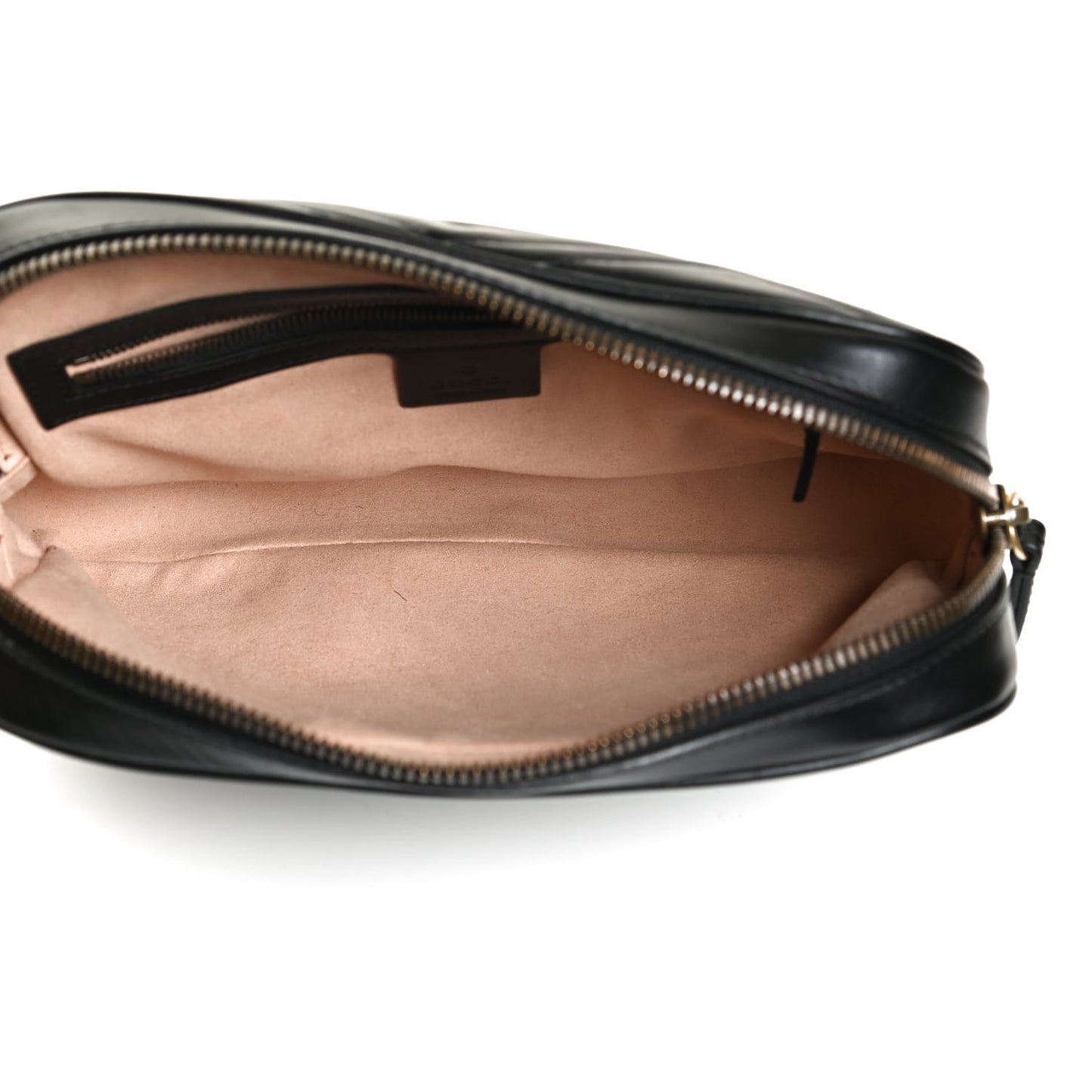 Calfskin Matelasse Mens GG Marmont Belt Bag 80 32 Black