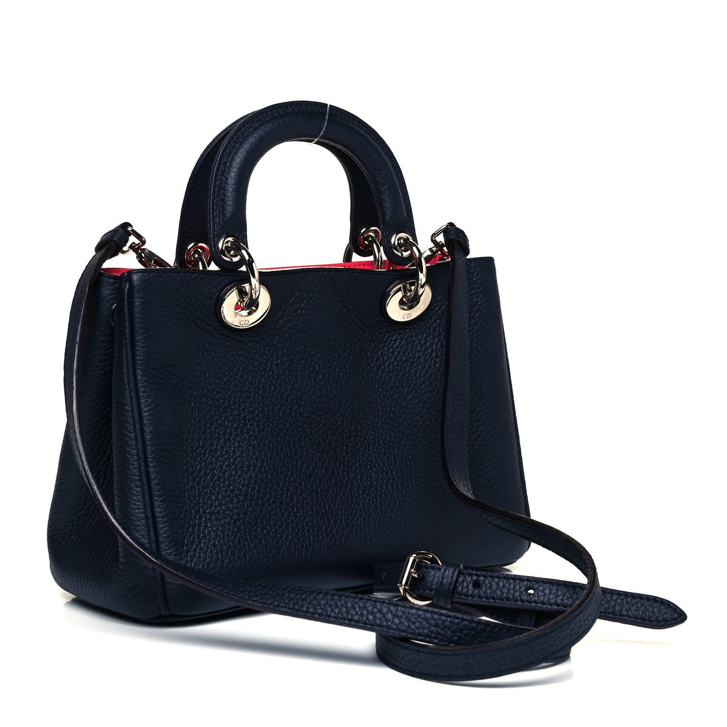 Bullcalf Small Diorissimo Tote Navy Fuchsia
