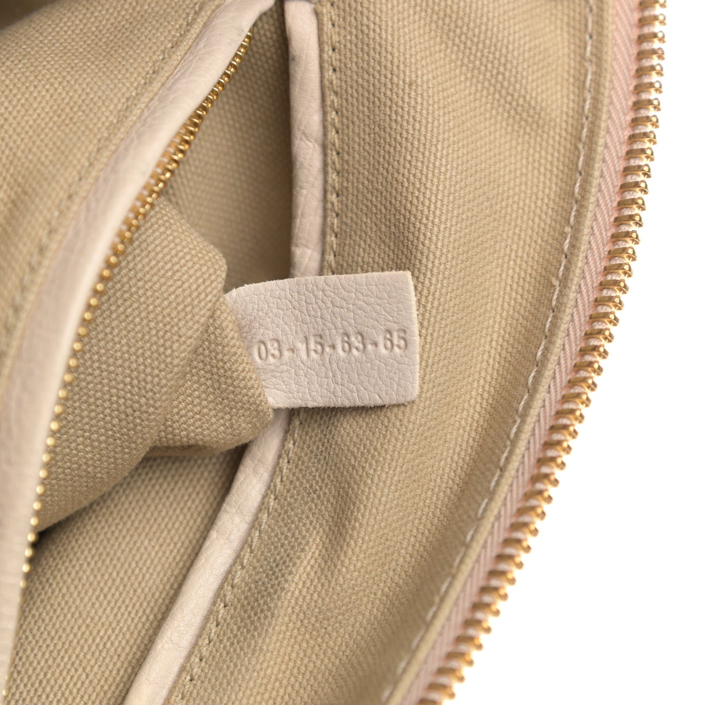 Calfskin Medium Marcie Nude Satchel Beige