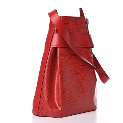 Louis Vuitton Epi Sac D'Epaule GM Castillan Red 4 of 10