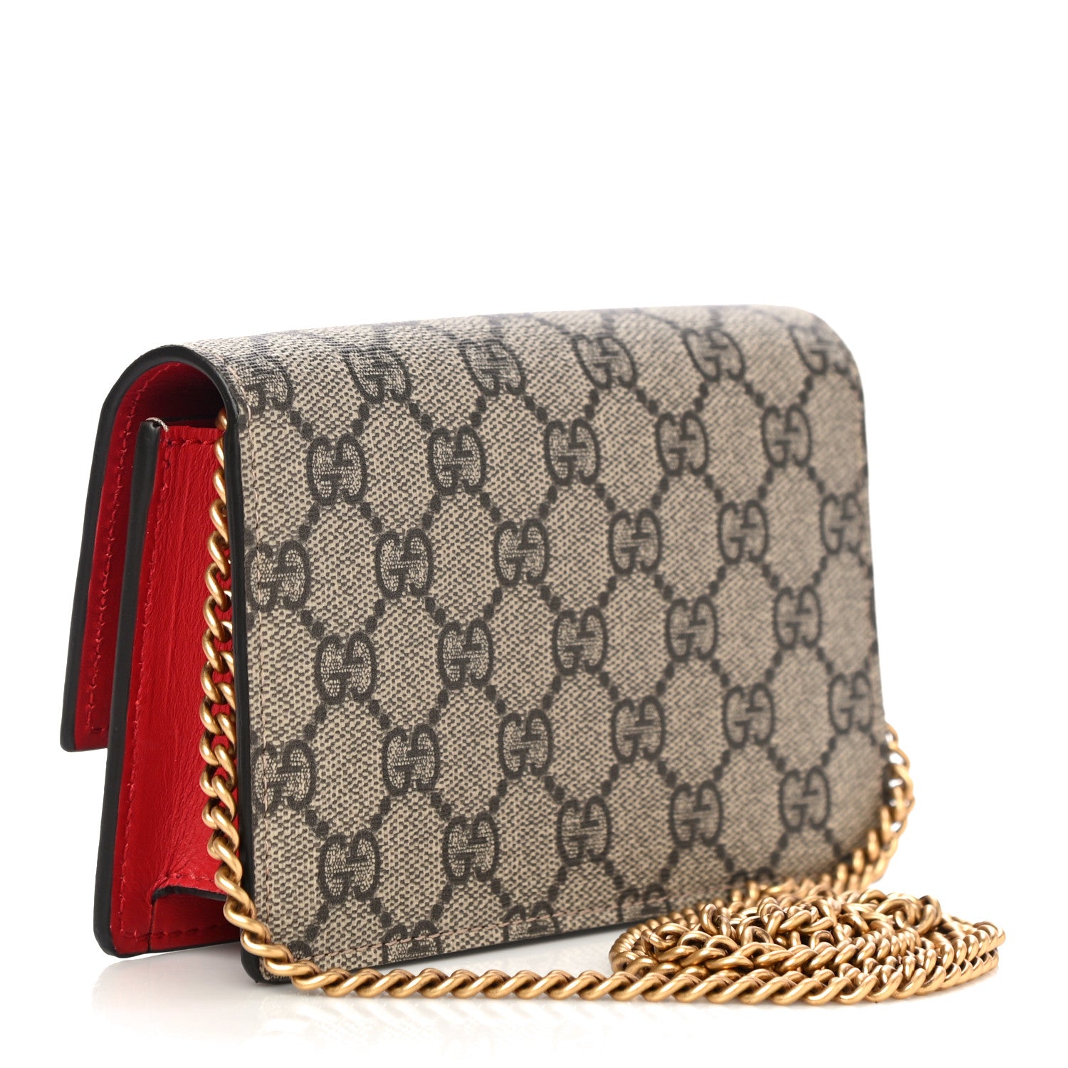 Gucci GG Supreme Monogram Mini Cherry Chain Bag 2 of 9