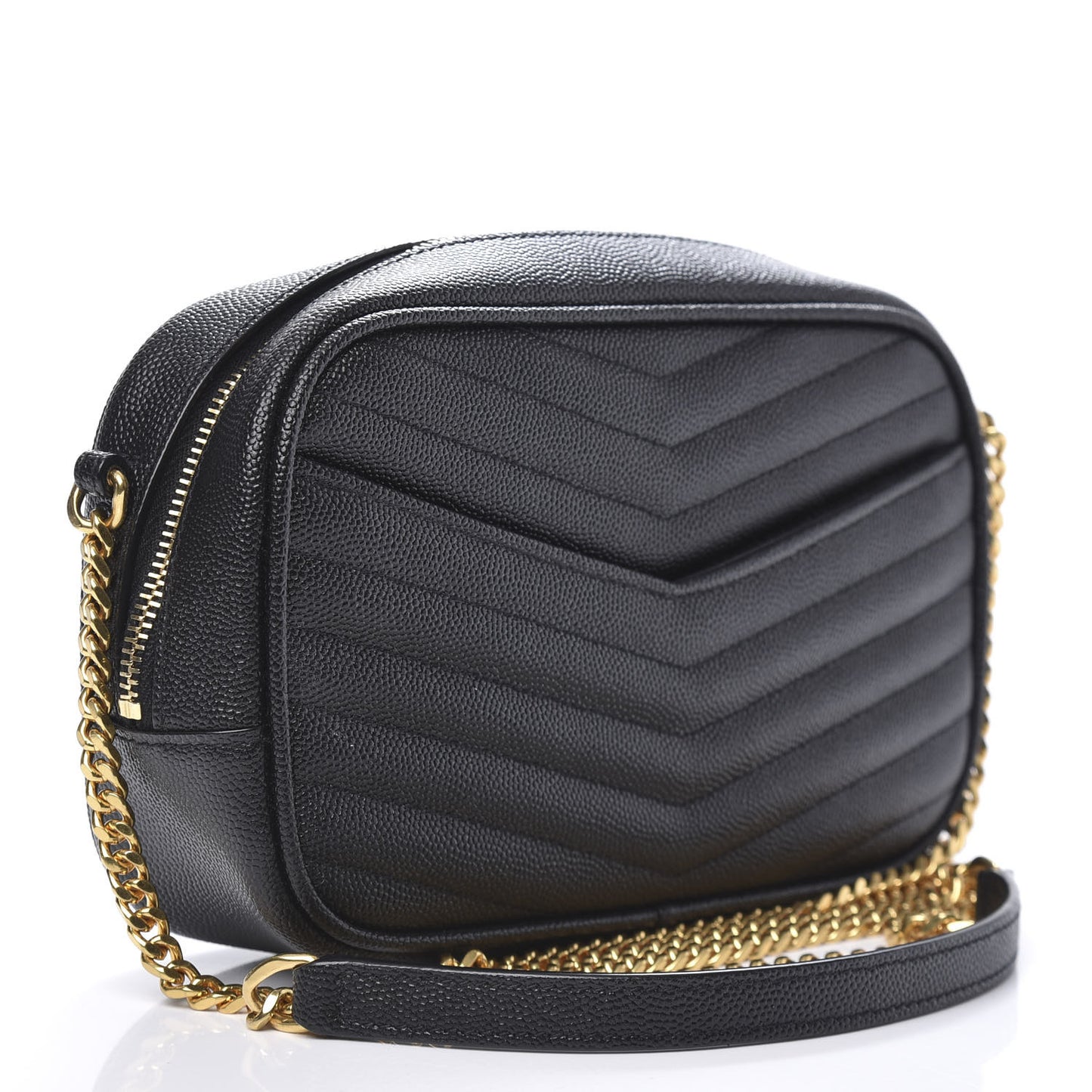 Grain De Poudre Matelasse Monogram Mini Lou Camera Bag Black