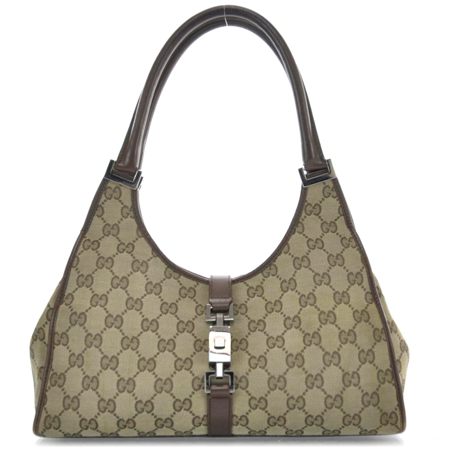 Gucci Monogram Bardot Brown 1 of 11