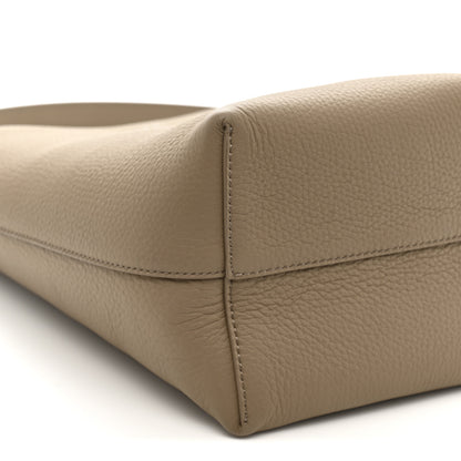 The Row Grained Calfskin Small N/S Park Tote Dark Taupe 8 of 9